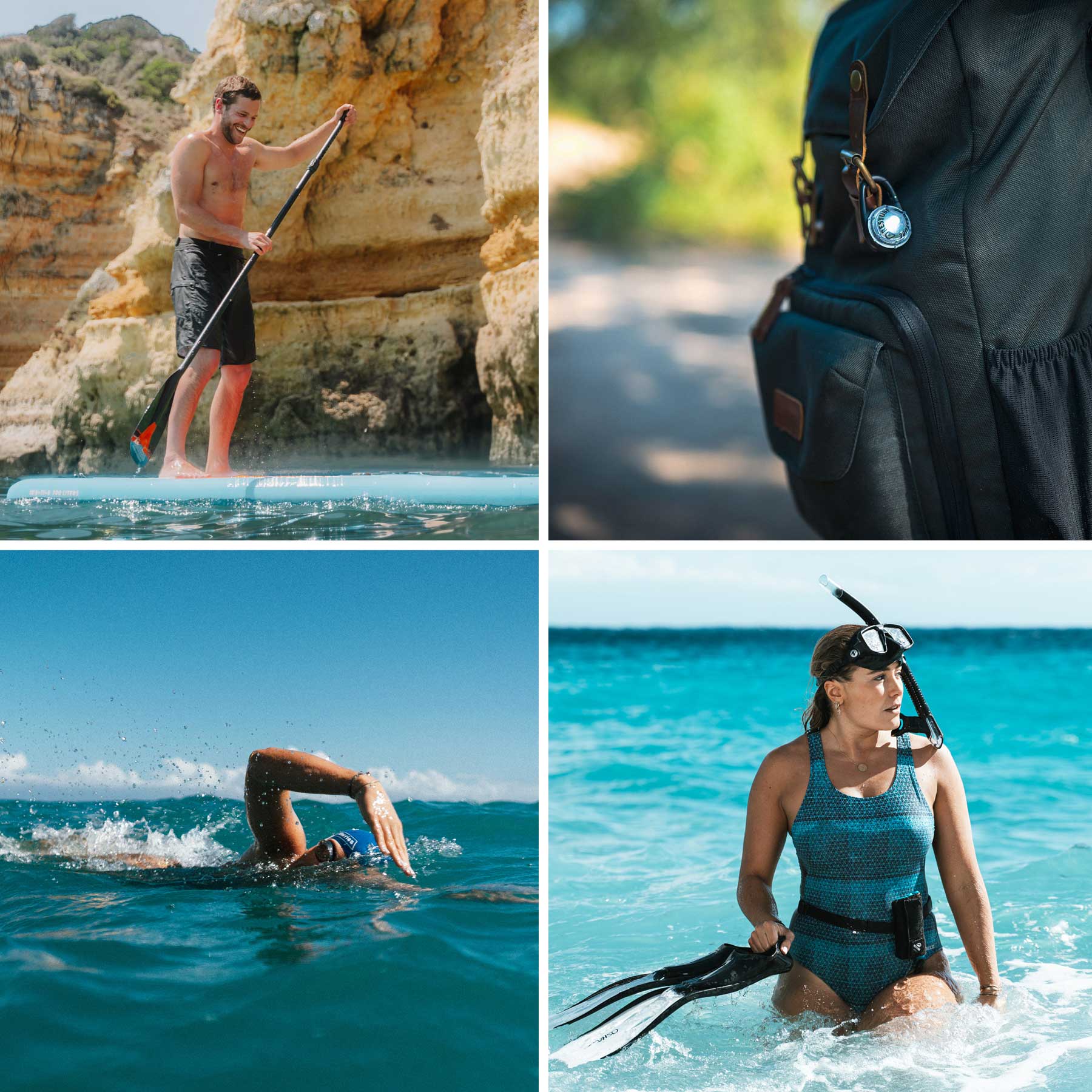 Restube lampe LED étanche light bouée swimclip