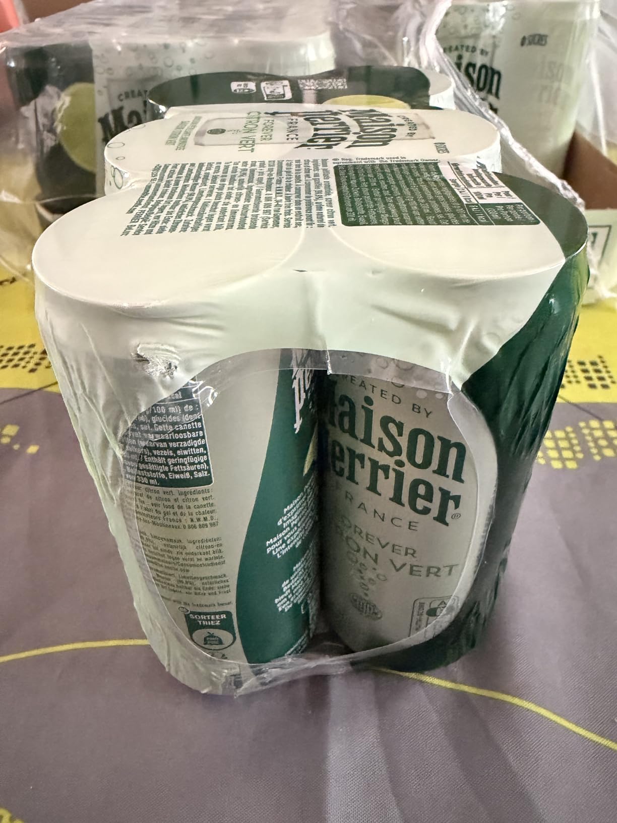 Maison Perrier Forever boisson gazeuse citron vert 24x33cl sans édulcorant