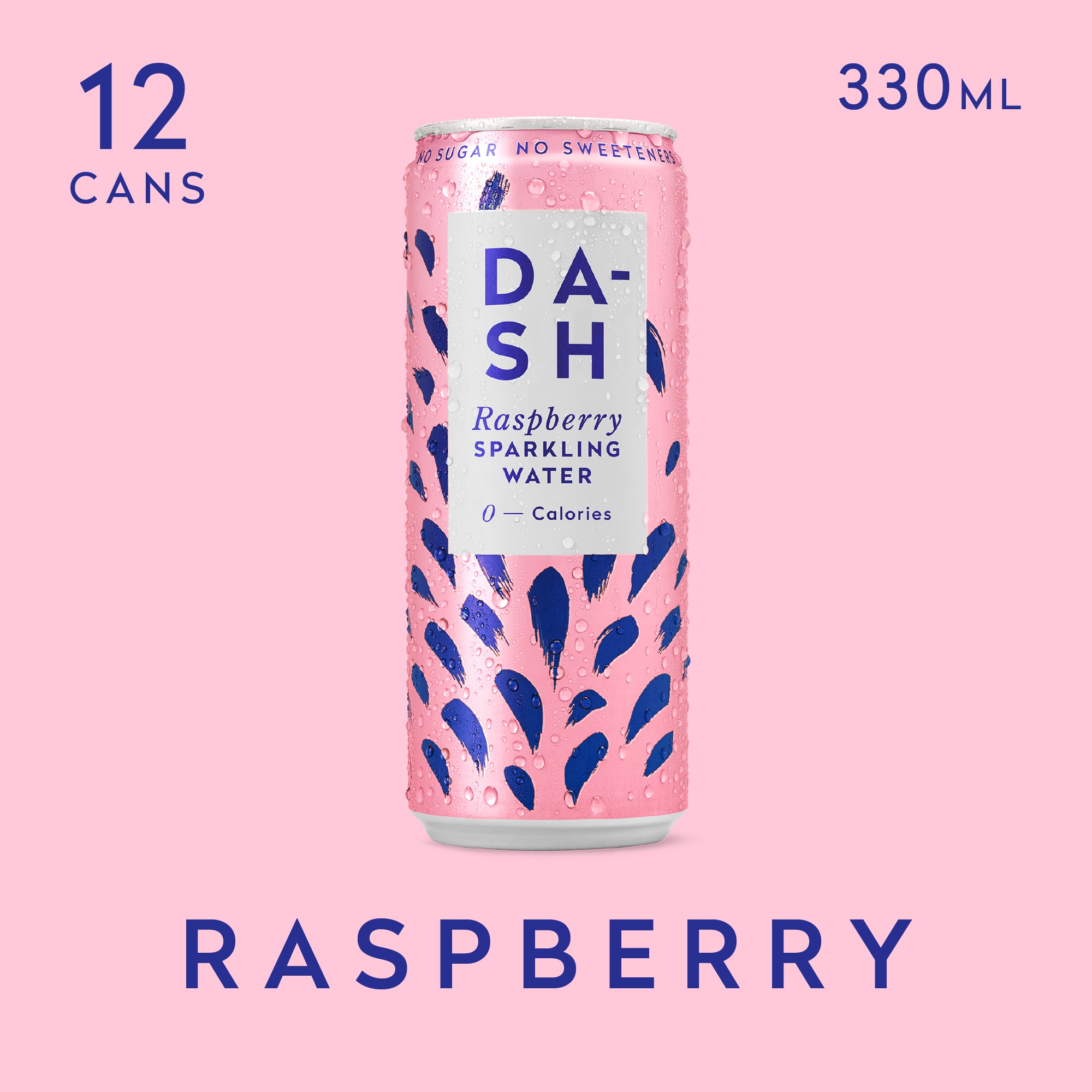 DASH framboise eau pétillante sans sucre
