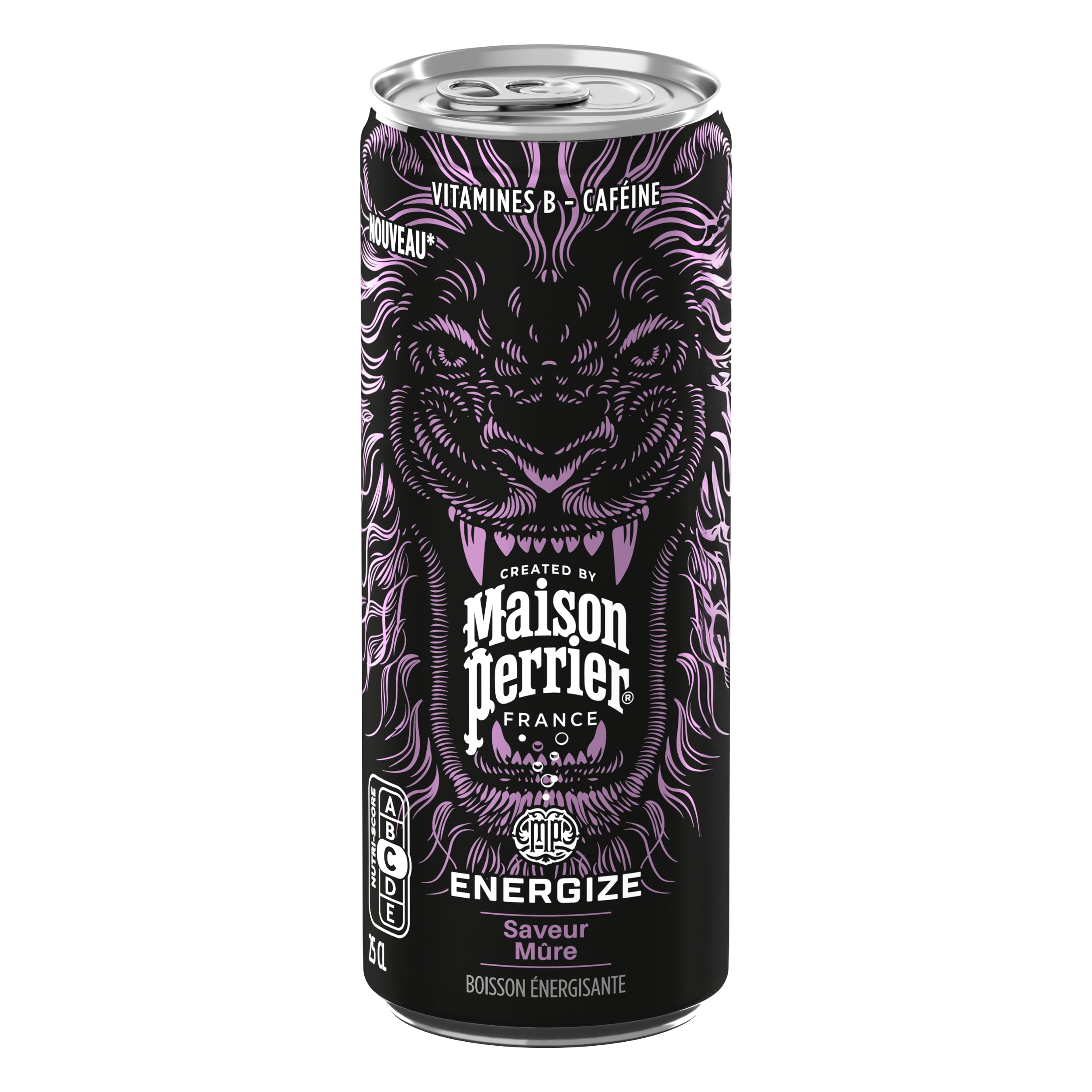 Maison Perrier Energize boisson énergisante mûre 24x25cl