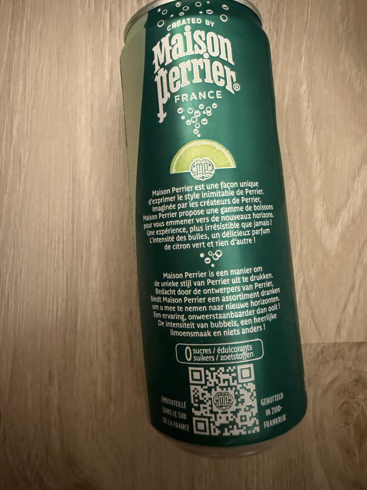 Maison Perrier Forever boisson gazeuse citron vert 24x33cl sans édulcorant