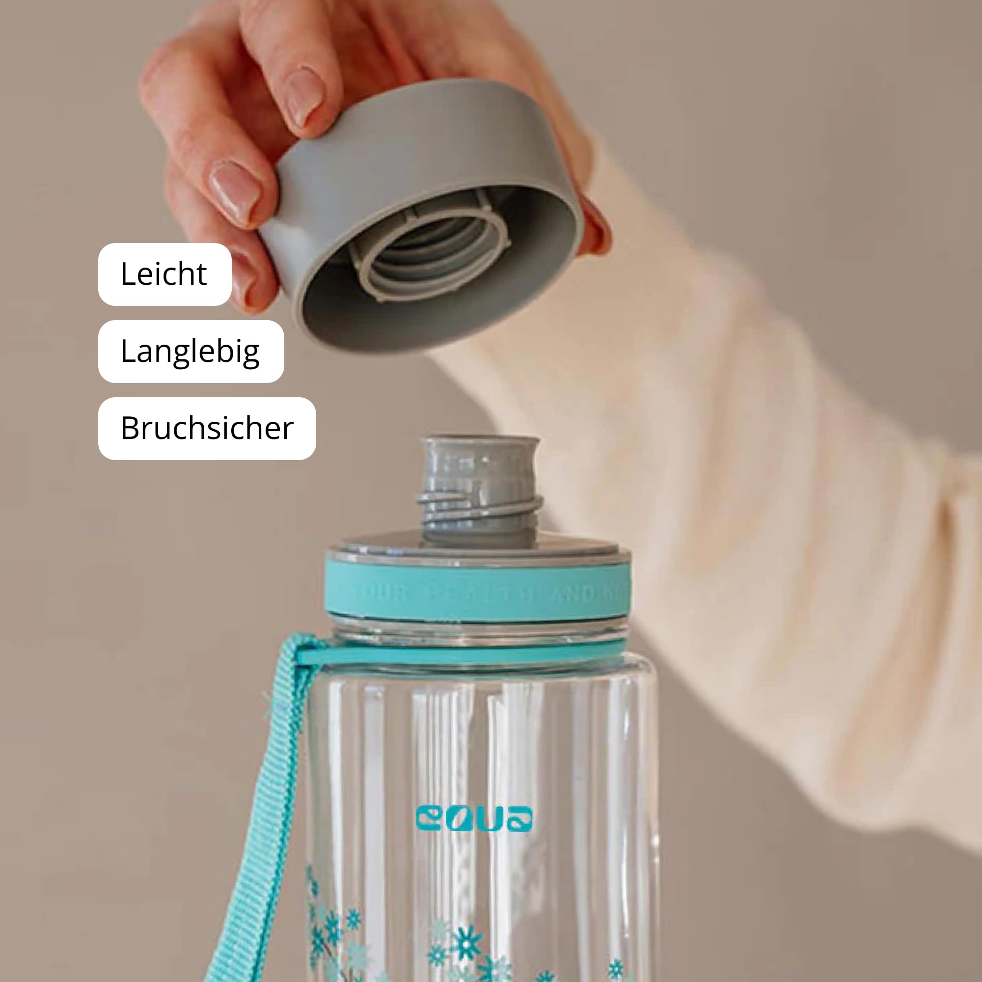 Equa PV31 MC gourde tritan menthe blossom 0,6 L