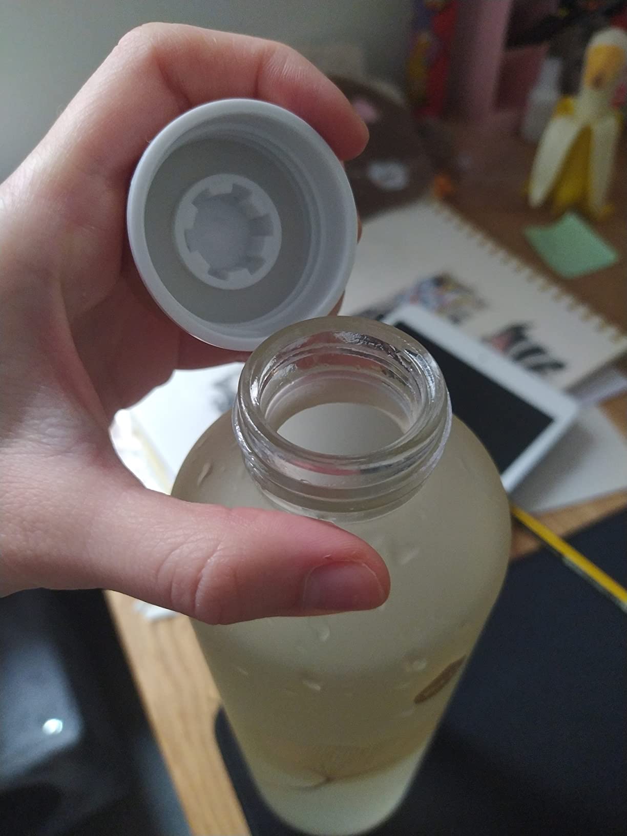 Equa Mismatch Mate gourde verre 750 ml finition mate étanche