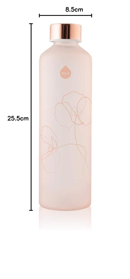 Equa Mismatch Mate gourde verre 750 ml finition mate étanche