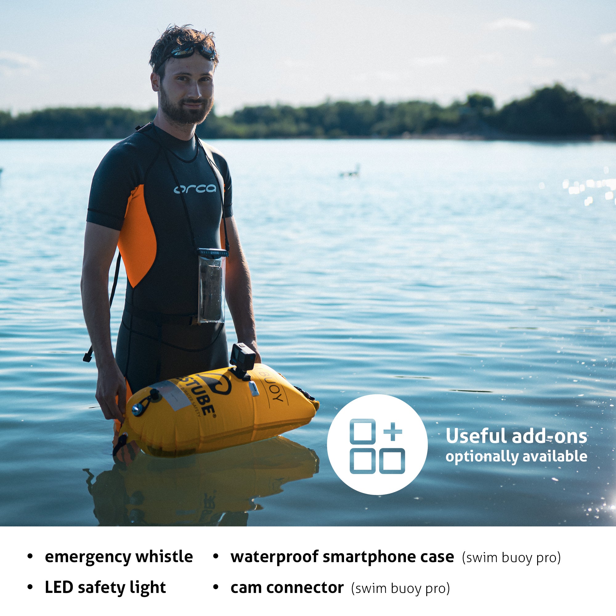 Restube Swim Buoy bouée nage eau libre Pro 12,5 L