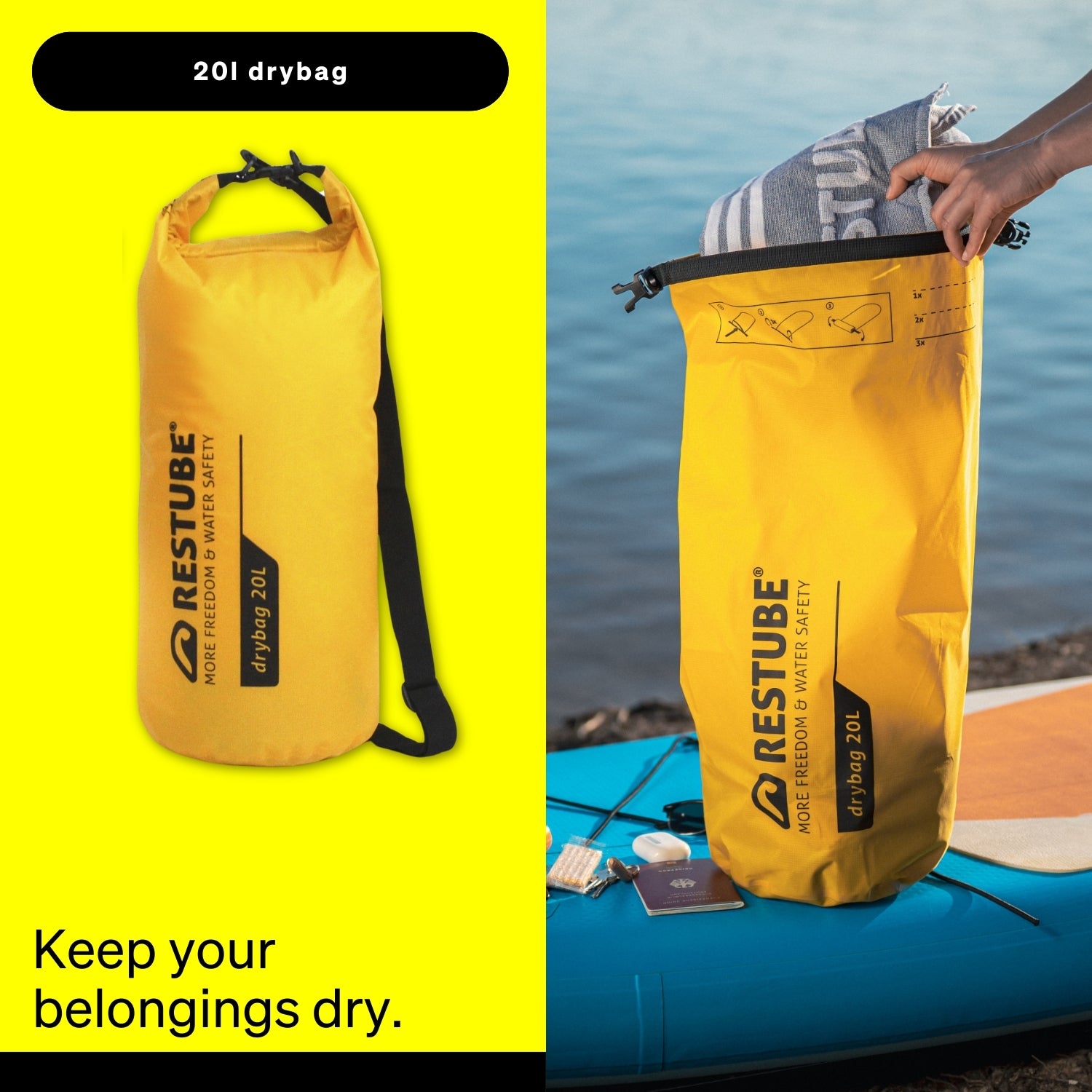 Restube Safety Buoys Active bouée de sécurité kit Icemint 50N