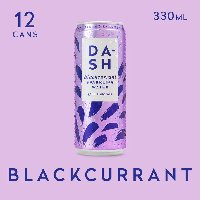 DASH Water Eau Pétillante Cassis Sans Sucre