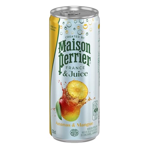 Maison Perrier Magnetic Juice boisson gazeuse ananas mangue 24x33cl