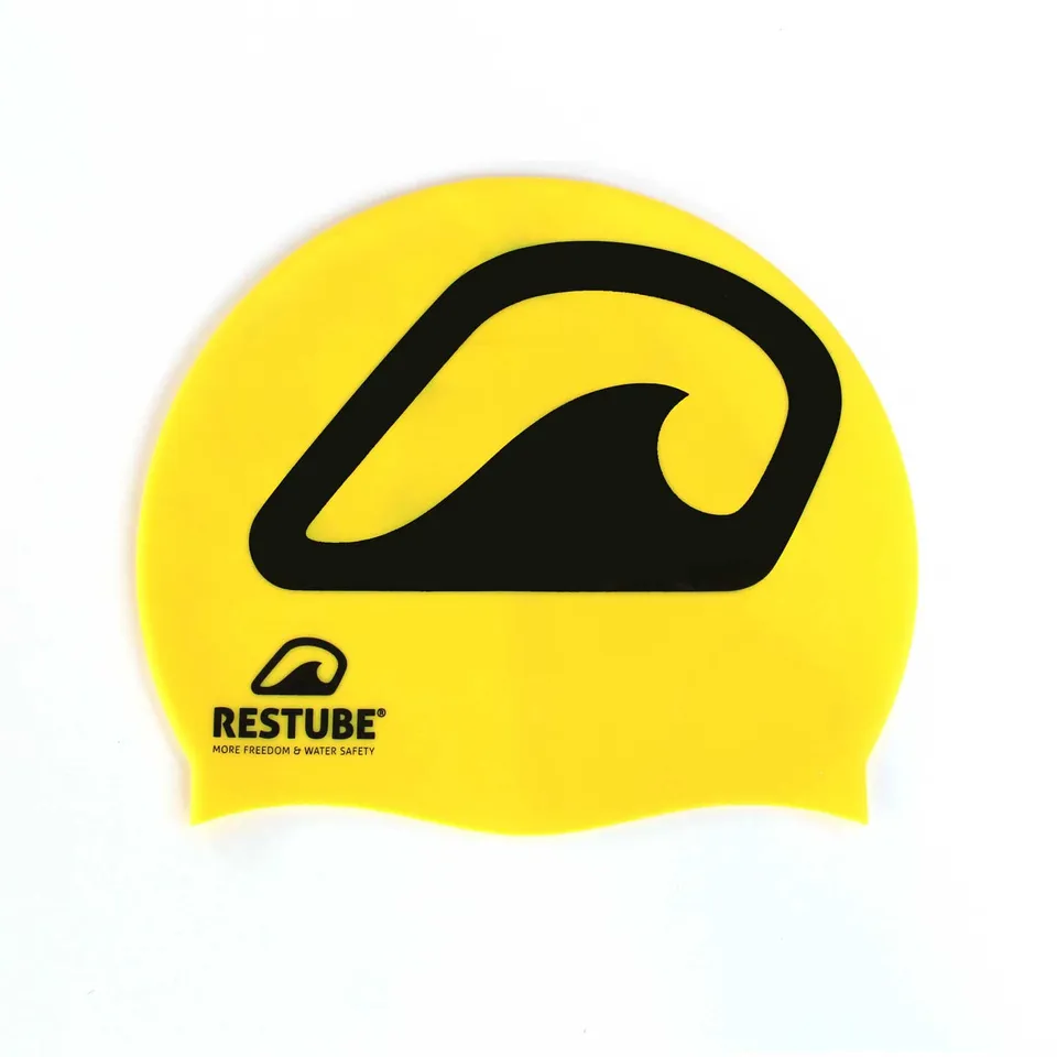 Restube Swimming Cap bonnet de bain noir silicone