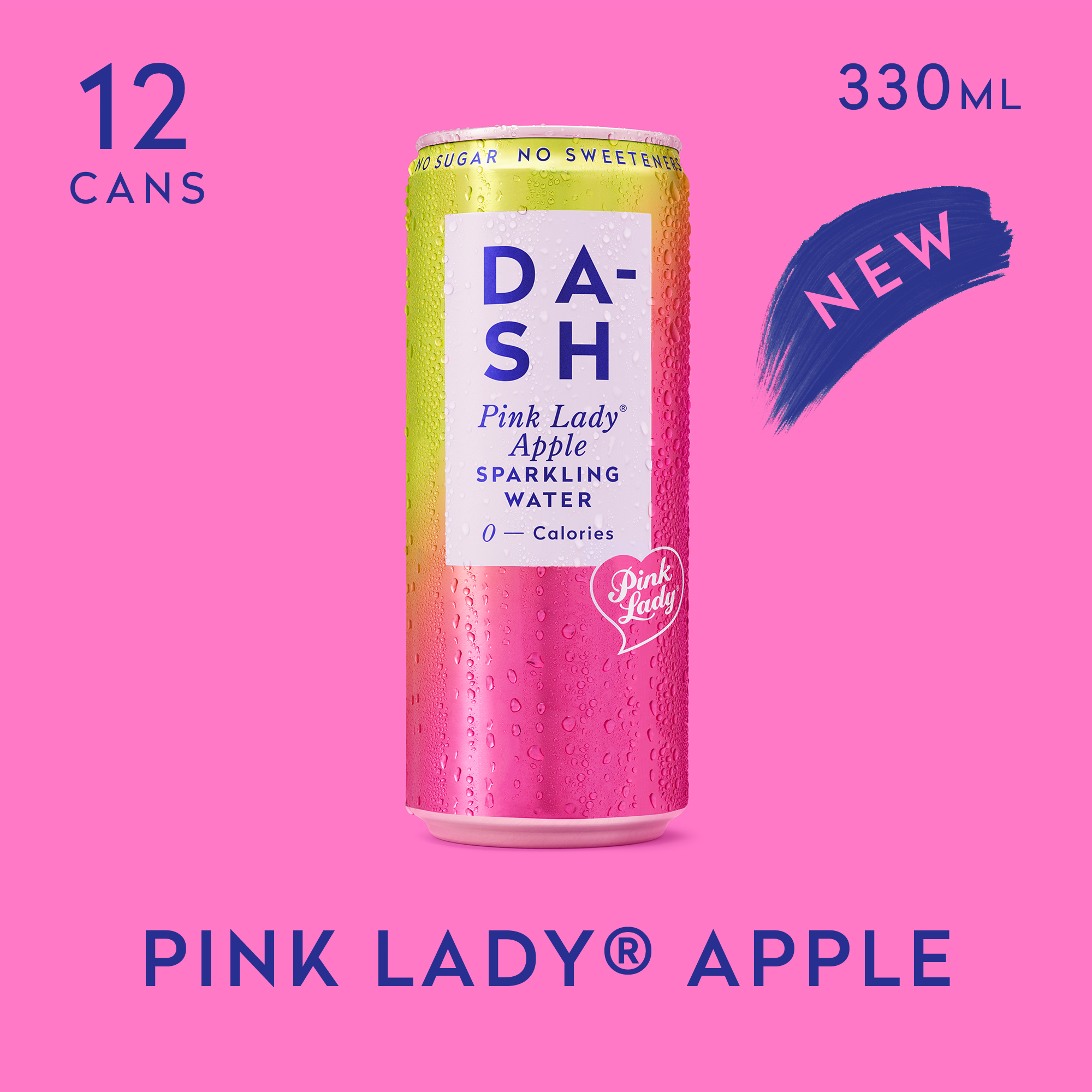 DASH Water Pink Lady Pomme eau pétillante sans sucre
