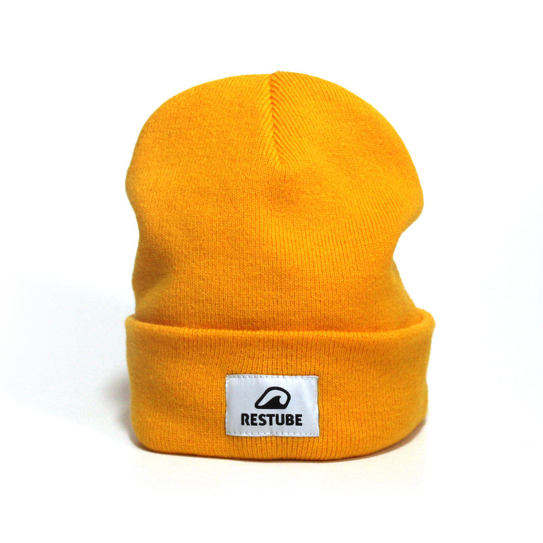 Restube Beanie bonnet jaune unisexe polyacrylique