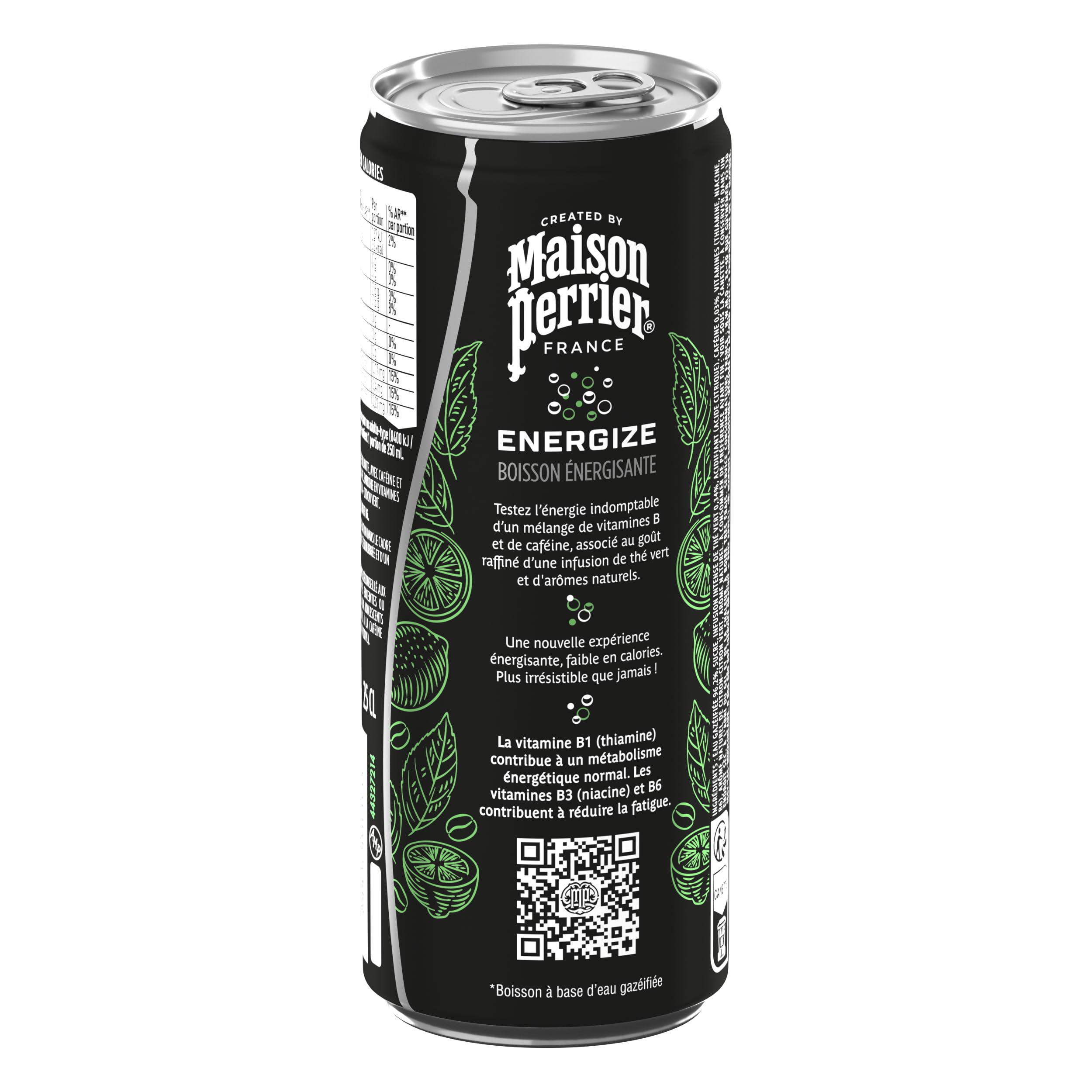 Maison Perrier Energize boisson citron-citron vert 24x25cl
