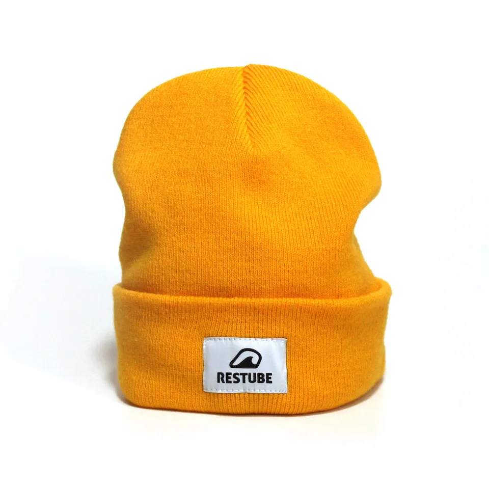 Restube Beanie bonnet jaune unisexe polyacrylique