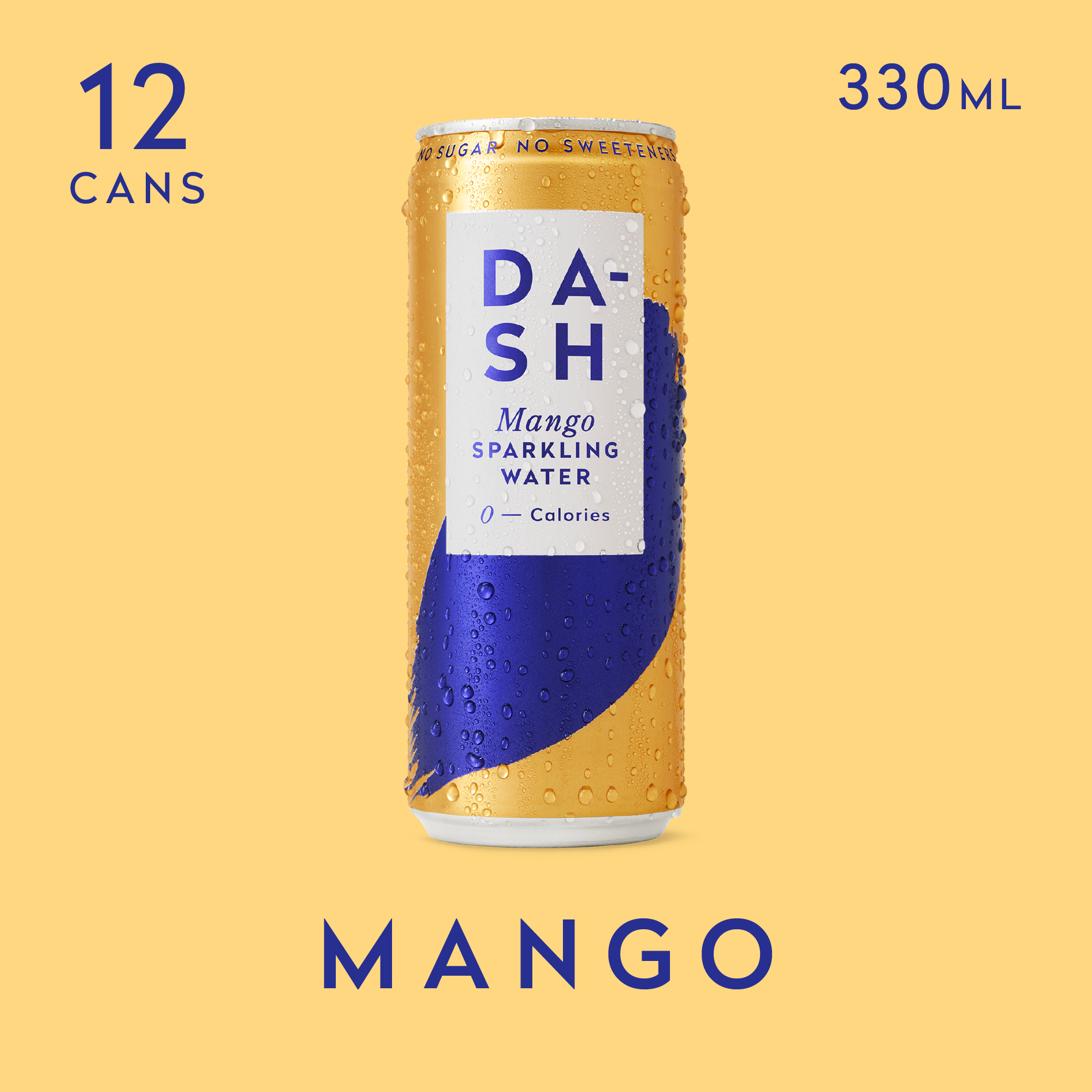 DASH Water Bestsellers 96 Canettes Eau Pétillante Sans Sucre